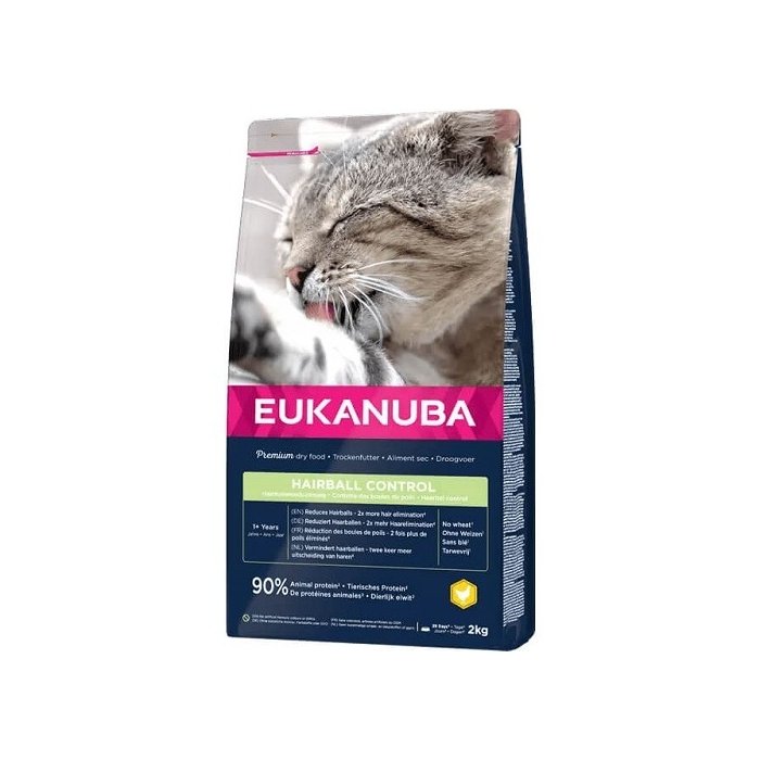 EUKANUBA Adult kanalihaga karvapallide vastu 2 kg