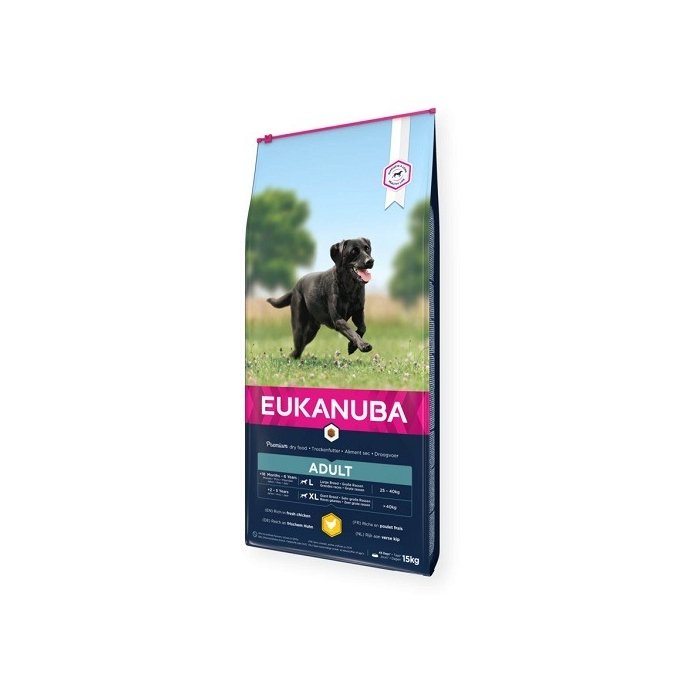 EUKANUBA Adult kanalihaga suurtele koertele 15 kg