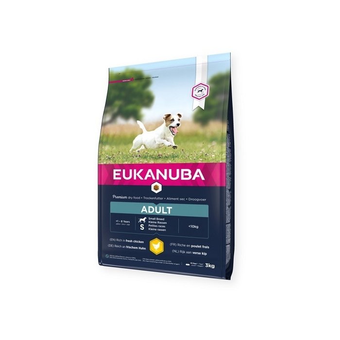EUKANUBA Adult kanalihaga väikestele koertele 3 kg