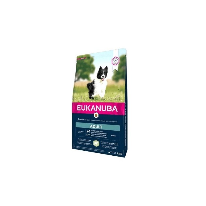EUKANUBA Adult lambaliha ja riisiga väikestele ja keskmistele koertele 2.5 kg