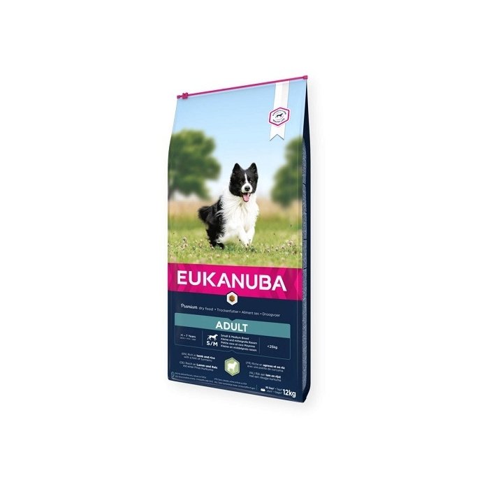 EUKANUBA Adult lambaliha ja riisiga väikestele ja keskmistele koertele 12 kg