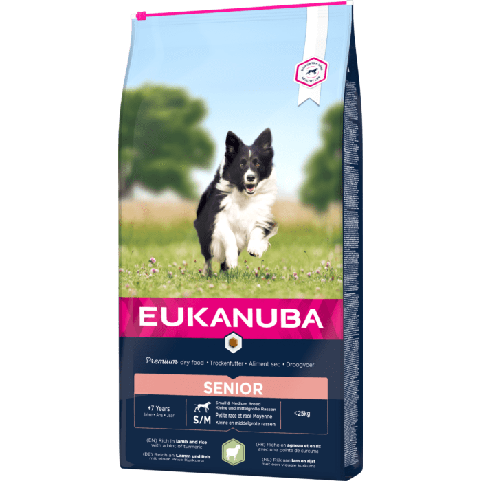 Eukanuba Senior lambaliha ja riisiga väikestele ja keskmistele koertele / 2.5kg