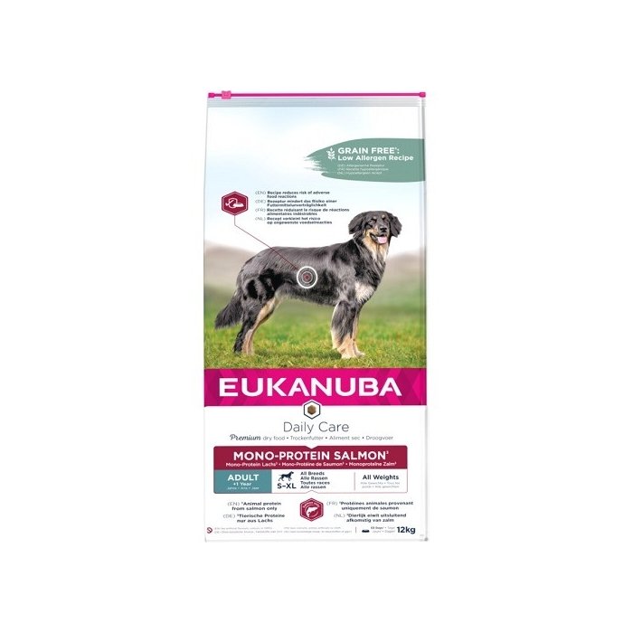 EUKANUBA Adult Mono-Protein lõhega kõikidele koertele 12 kg