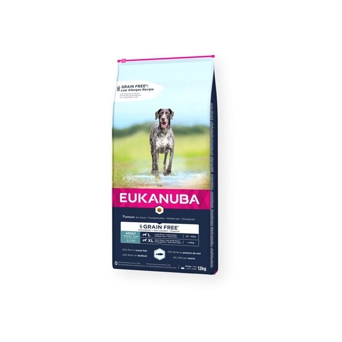 EUKANUBA Adult ookeanikalaga suurtele koertele teraviljavaba 12 kg