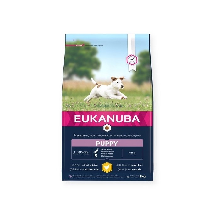 EUKANUBA Puppy kanalihaga väikestele koertele 2 kg