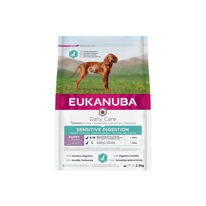 EUKANUBA Puppy kanalihaga tundliku seedimisega koertele 2.3 kg