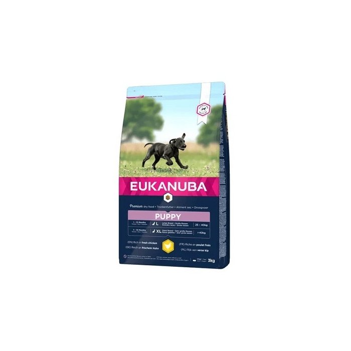 EUKANUBA Puppy kanalihaga suurtele koertele 3 kg