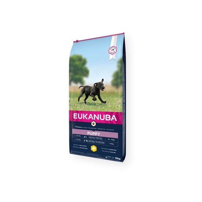 EUKANUBA Puppy kanalihaga suurtele koertele 15 kg