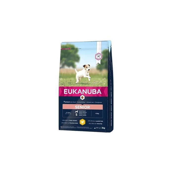 EUKANUBA Senior kanalihaga väikestele koertele 3 kg