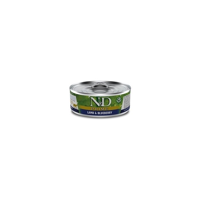 Farmina N&D PRIME Wet cat food Lamb Blueberry 6x80g