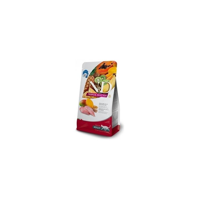 Farmina N&D Tropical Selection GMO ja teraviljavaba kassitoit kanaliha ja speltajahuga kassidele / 300g