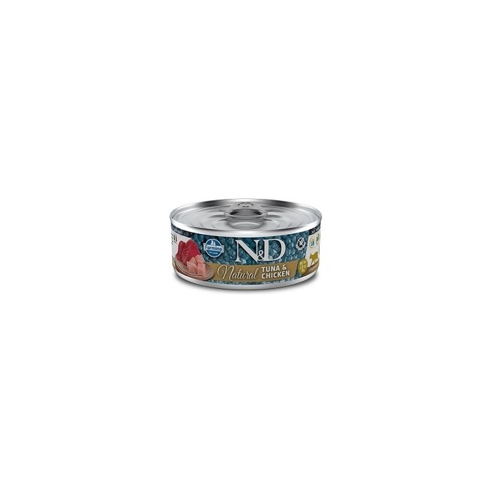Farmina N&D Cat NATURAL Tuna & Chicken 6x80g