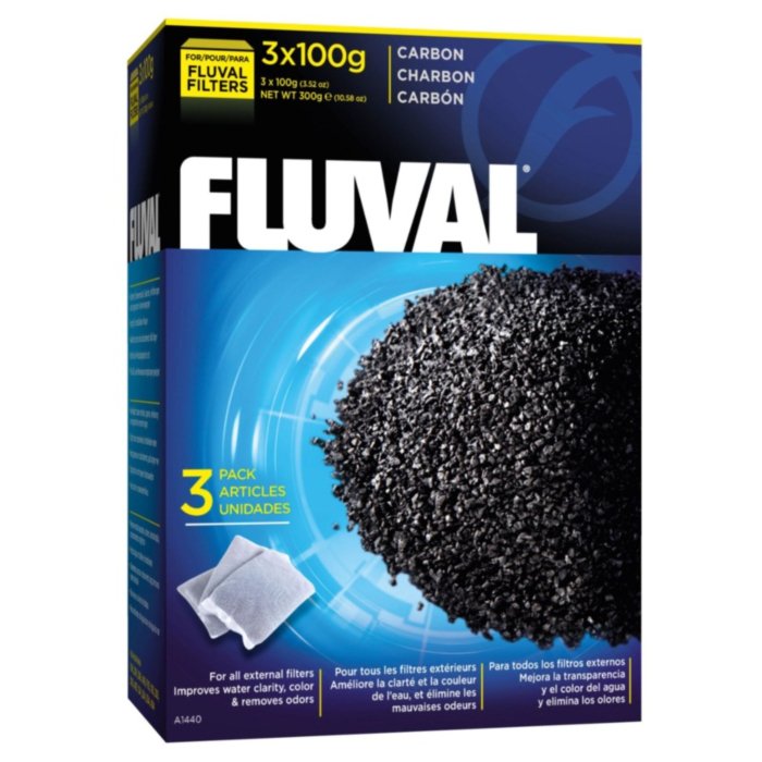 Filtrielement Fluval Carbon 3x100g