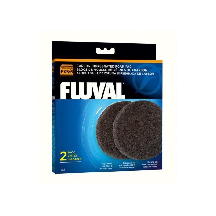 Filtrielement Fluval Carbon Foam filtrile FX5/FX6 2tk