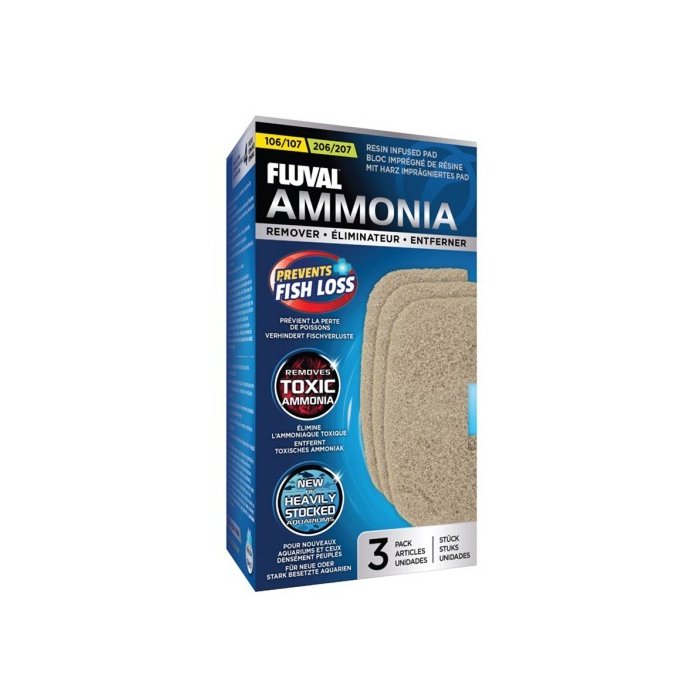 Filtrielement Fluval Ammonia filtrile 106/107 206/207 3tk A257