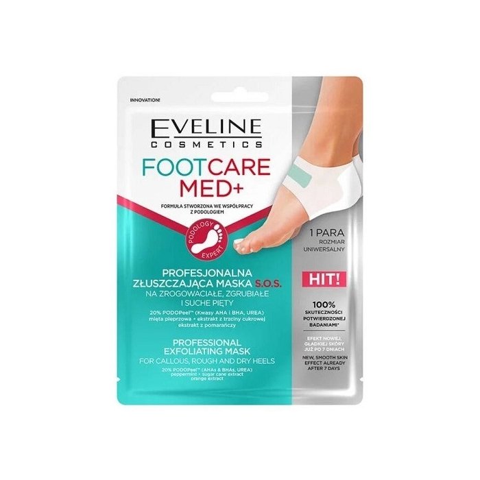 Eveline Cosmetics  kooriv jalamask Foot Care Med+ / 1 paar