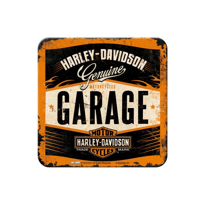 Retro klaasialus / Harley-Davidson Garage / 1tk /LM
