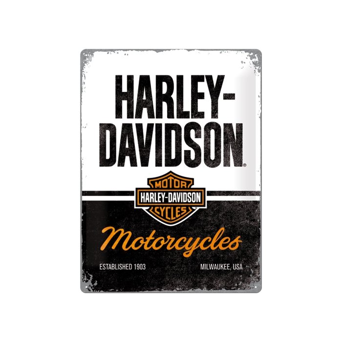 Metallplaat 30x40cm / Harley-Davidson - Motorcycles