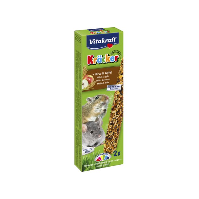 Vitakraft Kräcker Corn&Fruit maiuspulgad hiirtele / 2tk