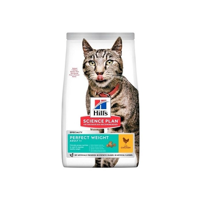 Hill's Science Plan Perfect Weight kassitoit kanalihaga / 1,5kg