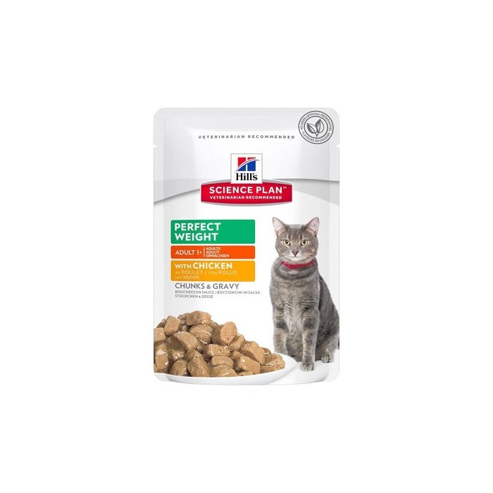 Hill´s SP Feline Perfect Weight  Chicken And Salmon Multipack / 12x85g
