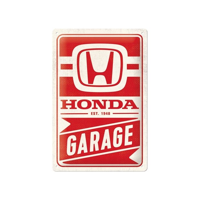 Metallplaat 20x30cm / Honda AM - Garage