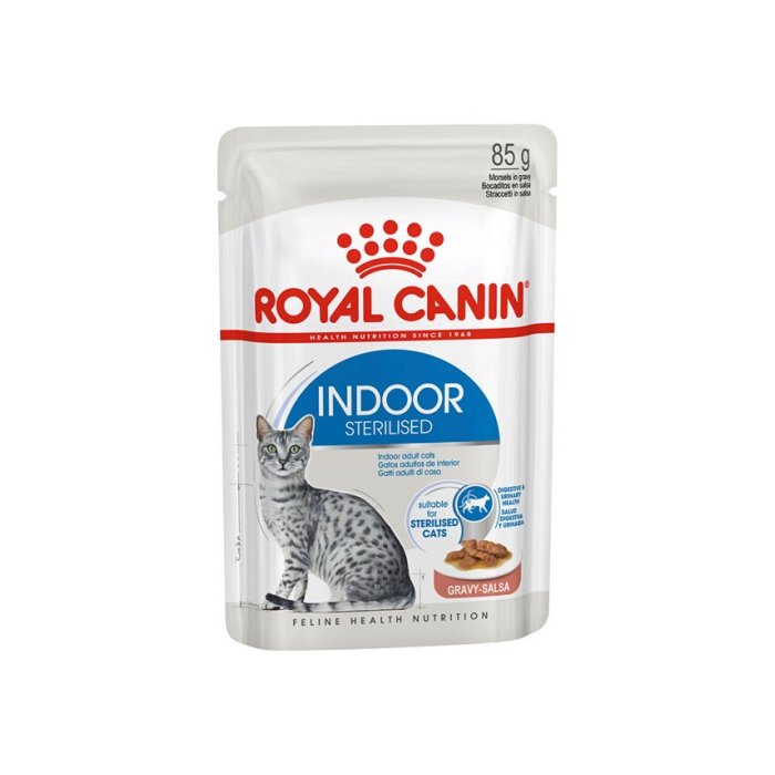 Royal Canin FHN Indoor Sterilised täisväärtuslik toit kassidele / 85g