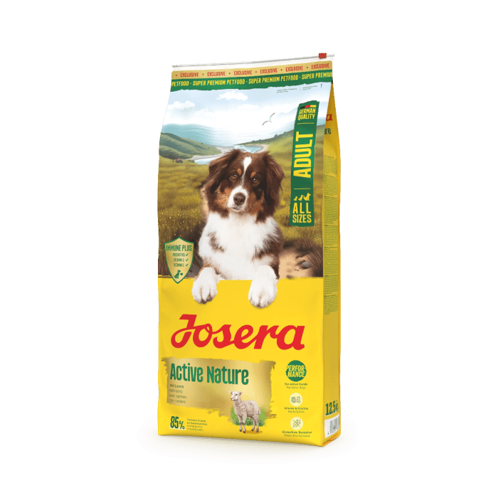 Lambalihaga gluteenivaba kuivtoit aktiivsetele koertele Josera Active Nature