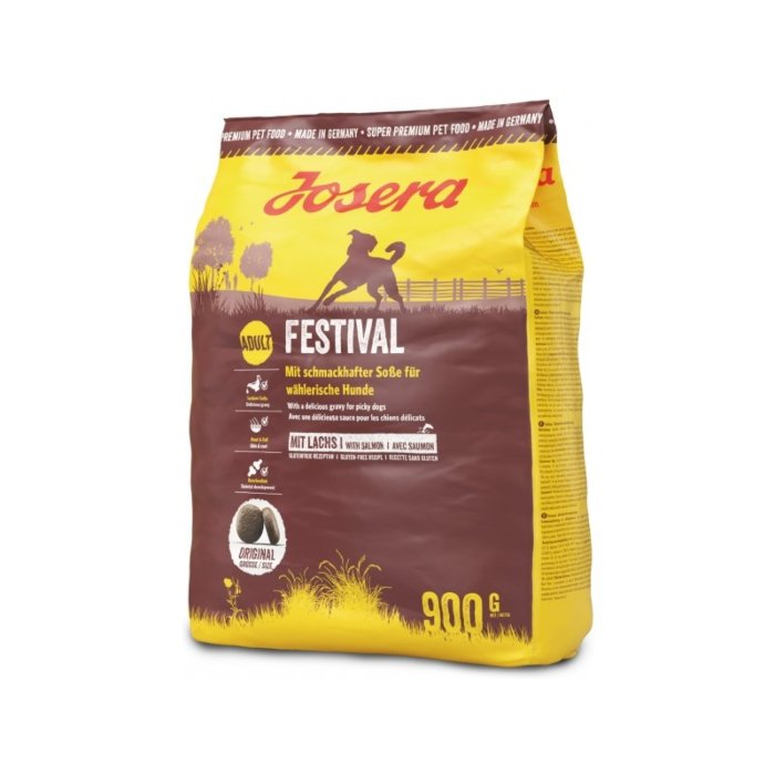 Josera Festival для взрослых аллергичных и привередливых собак с лососем и рисом / 4kg
