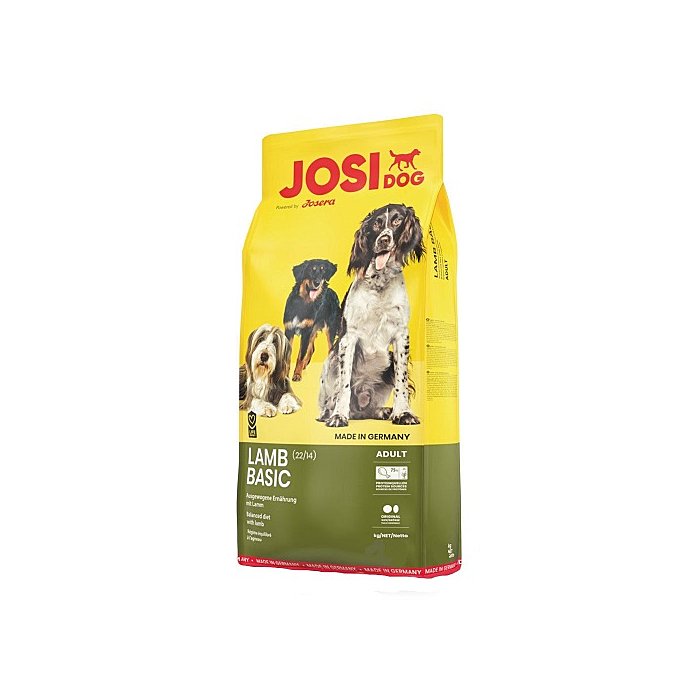 Josera JosiDog Lamb Basic kuivtoit täiskasvanud koertele / 15kg