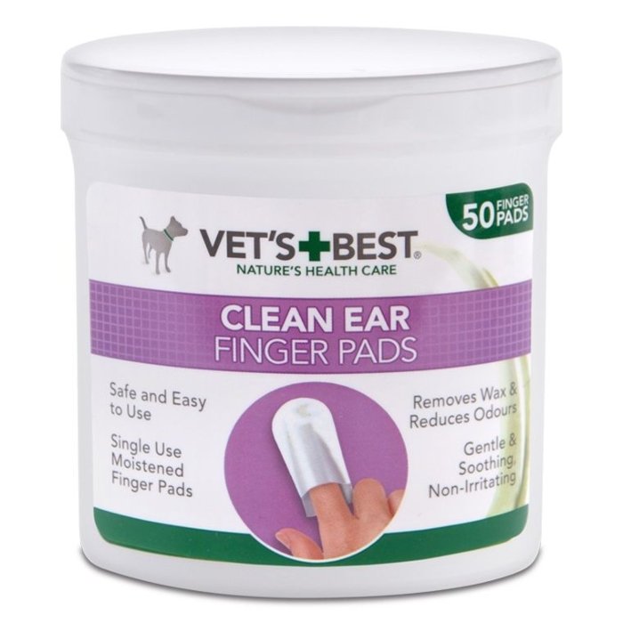 Vet's Best kõrvapuhastuslapid koertele ja kassidele / 50tk