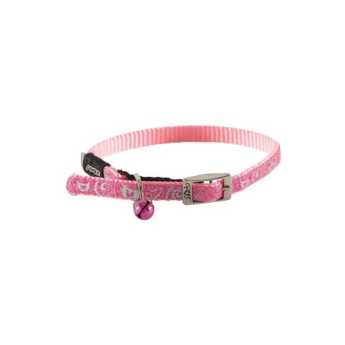 Kassi kaelarihm Rogz Sparklecat roosa 8mm\16,5 - 23cm