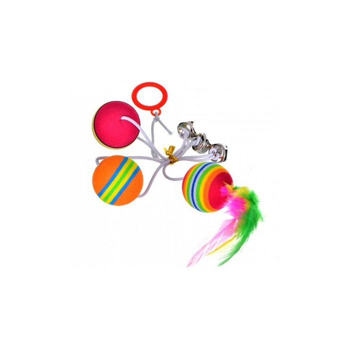Kassi mänguasi Rainbow pallid / 3,5cm/80cm