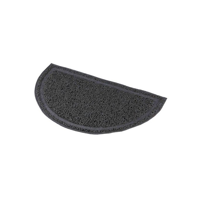Kassi tualeti käpamatt, poolringikujuline, PVC, 41 × 25 cm, antratsiit