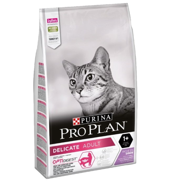  Pro Корм Pro Plan Delicate (Про План) для кошек с чувствительной кожей и пищеварением с индейкой и рисом 3kg