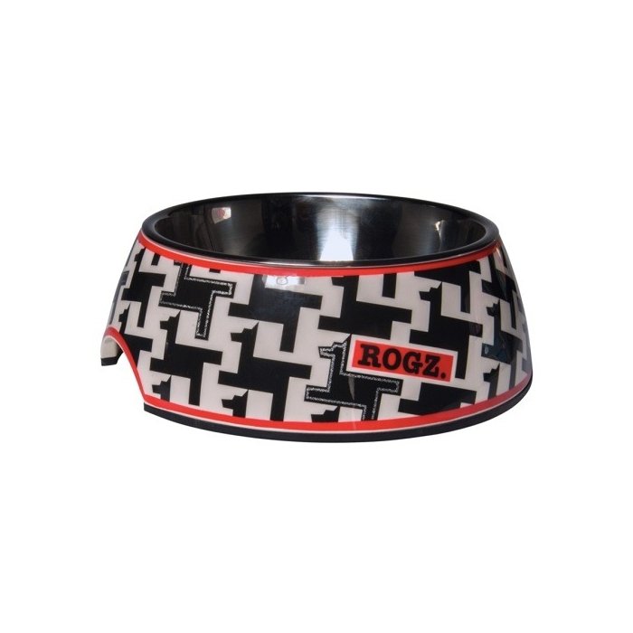 Kauss Rogz 2-in-1 Small 160ml Bubble, Houndstooth Design