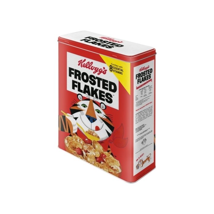 Metallpurk / XL / 3D Kellogg's Frosted Flakes Tony Tiger punane / LM
