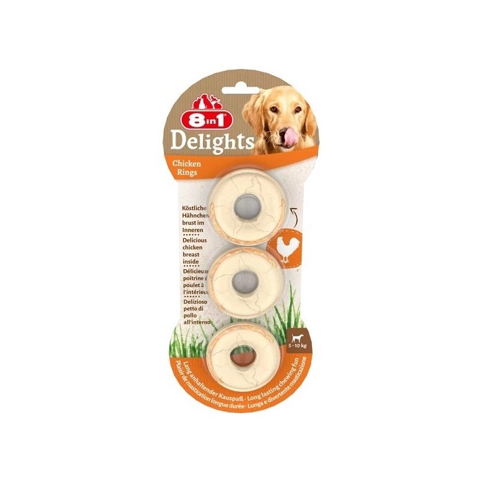 Koera maius 8in1 Delights Kanarõngad 3tk