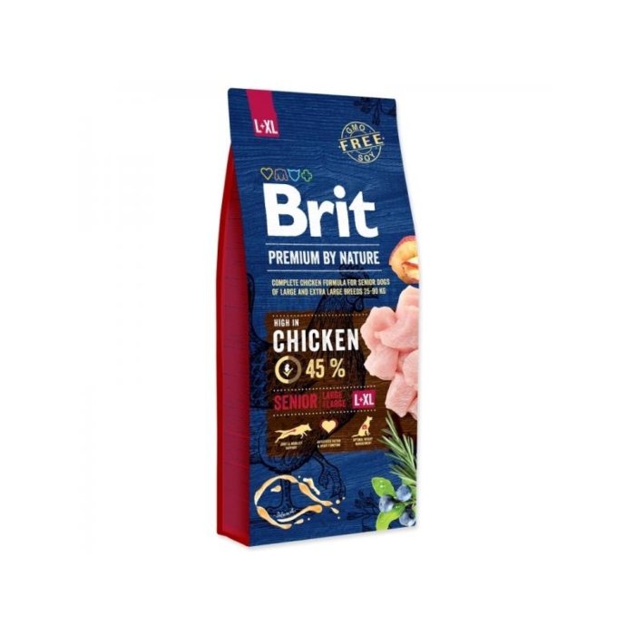 Brit Premium by Nature Senior koerattoit eakale koerale L+XL / 3kg