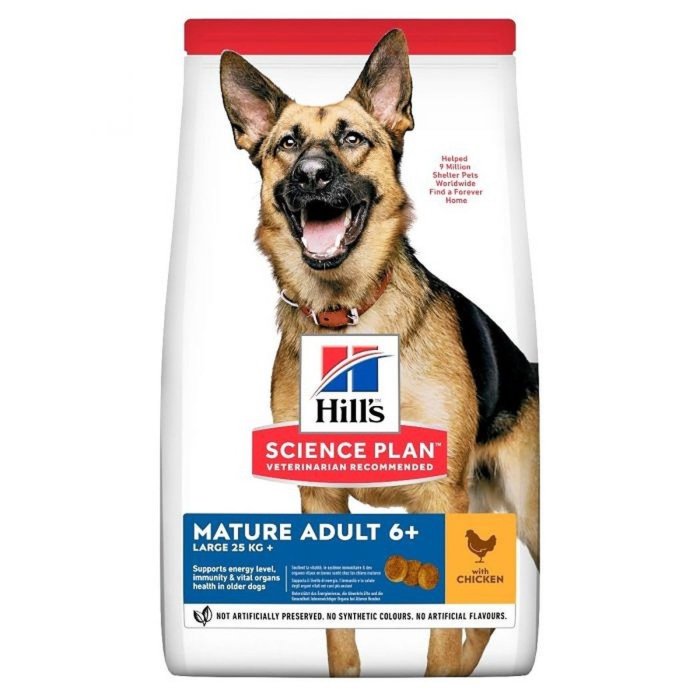 Hill's Science Plan Mature koeratoit kanaga suurt kasvu koerale / 18kg