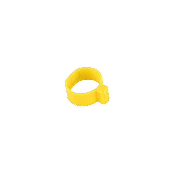 Маркировочная кольцо-клипс для птиц 12 мм / жёлтый / 1 шт