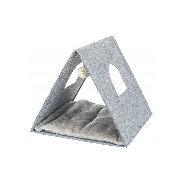 Koobas Junior cuddly cave, vildist, kokkupandav, 38 × 34 × 38 cm, helehall