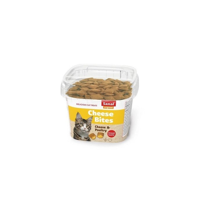 Krõbedad padjakesed kassidele juustuga Sanal Cheese Bites / 75g