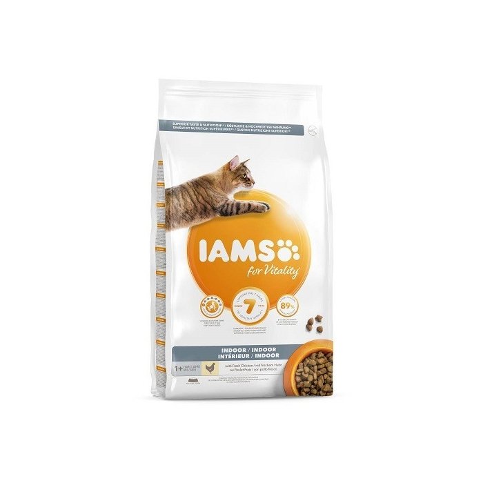 Kuiv täissööt IAMS CAT Adult Indoor kanaga 3 kg kassidele