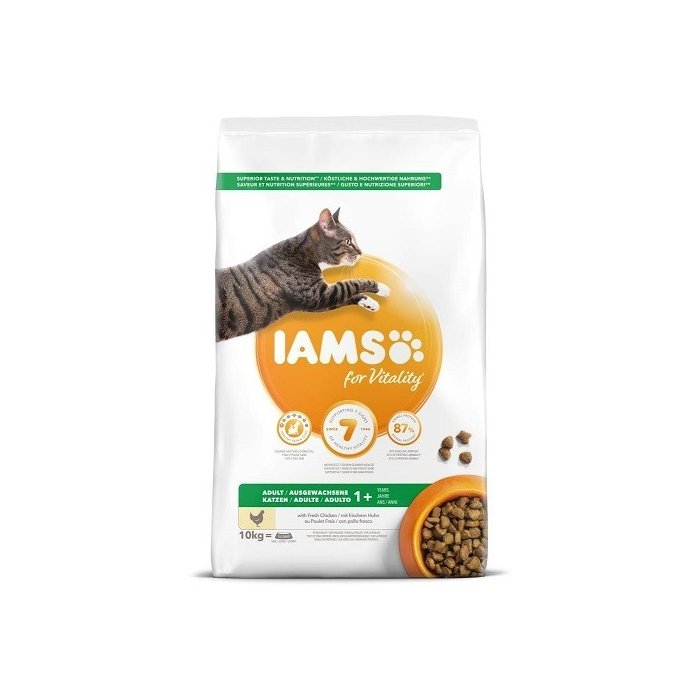 Kuiv täissööt IAMS CAT Adult lõhega 3 kg kassidele