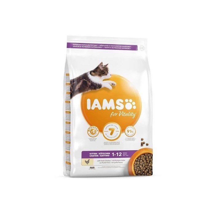 Kuiv täissööt IAMS CAT Kitten 3kg kassipoegadele
