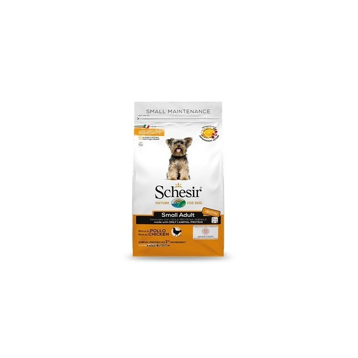 Kuivtoit koertele Schesir Small Adult Maintenance kanaga  / 800g