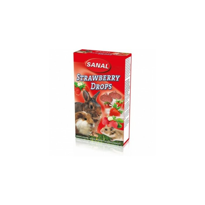 Sanal Strawberry Drops, närilistele 45g /K