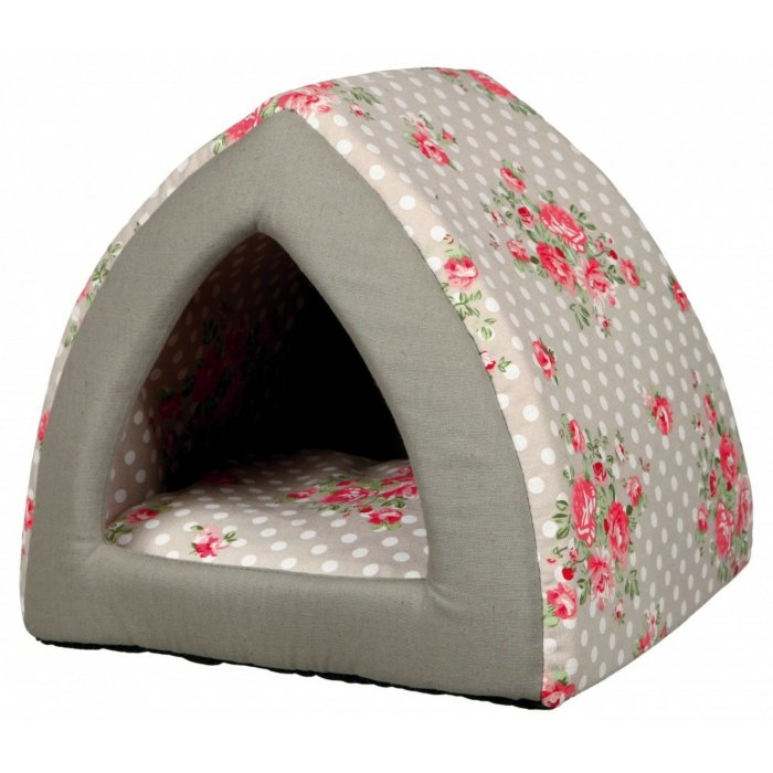 Magamiskoht Rose Cuddly Cave, taupe/white / 40x38x40cm 