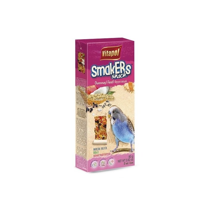 Maius viirpapagoidele SMAKERS Puuvili 2tk 90g